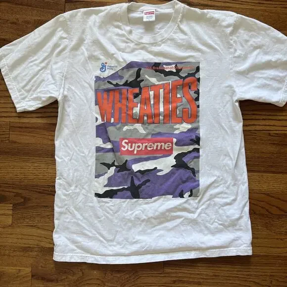 Supreme | Shirts | Supreme Wheaties Tee Ss2 White Size L With 